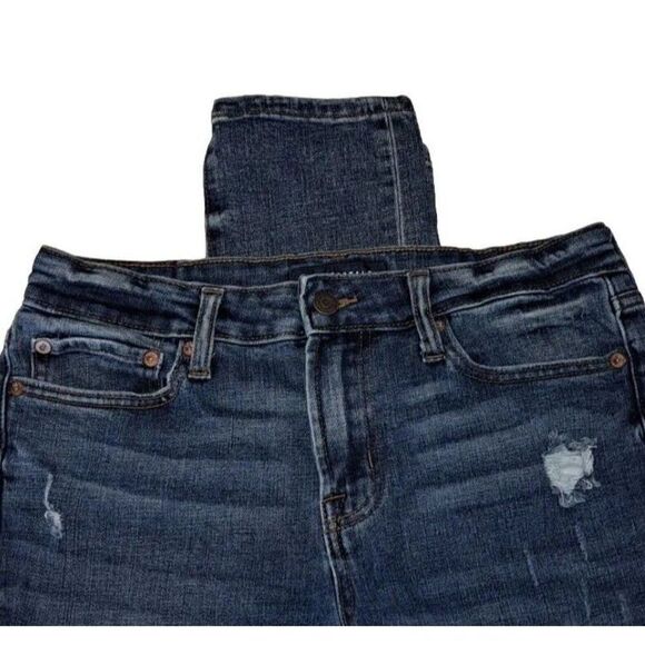 Aeropostale Mens Blue Stacked Ultra Skinny Jeans Distressed 31x30 - Picture 3 of 6